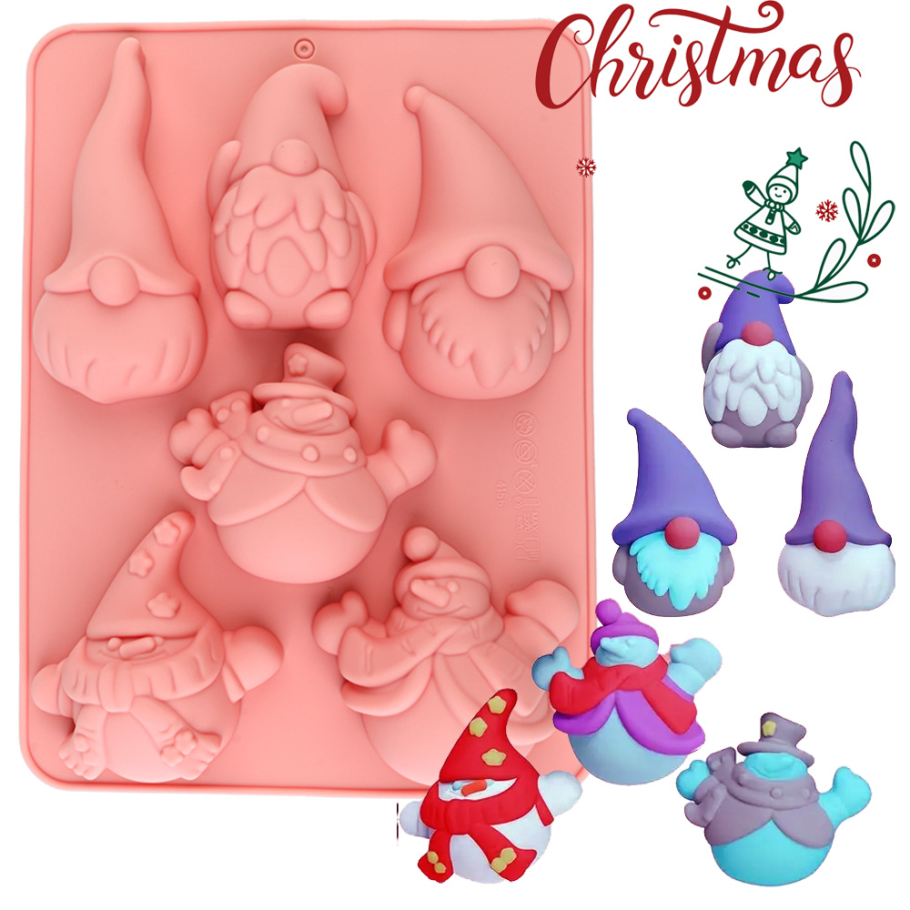 Candle Making Supplies - Cetakan Kue Natal Bentuk Gnome 6