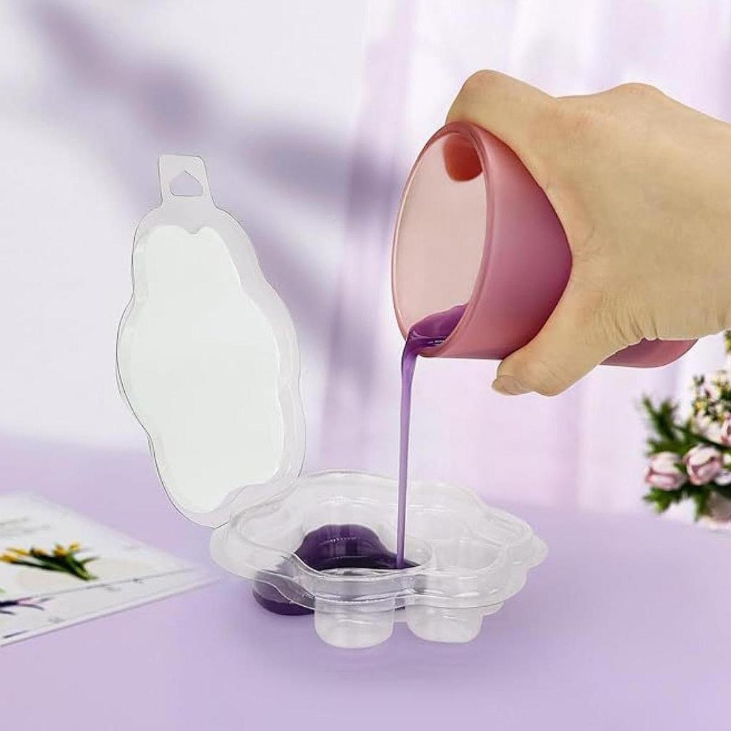 Candle Making Gel Wax - 10 Buah Cetakan Lilin Aromaterapi Buatan