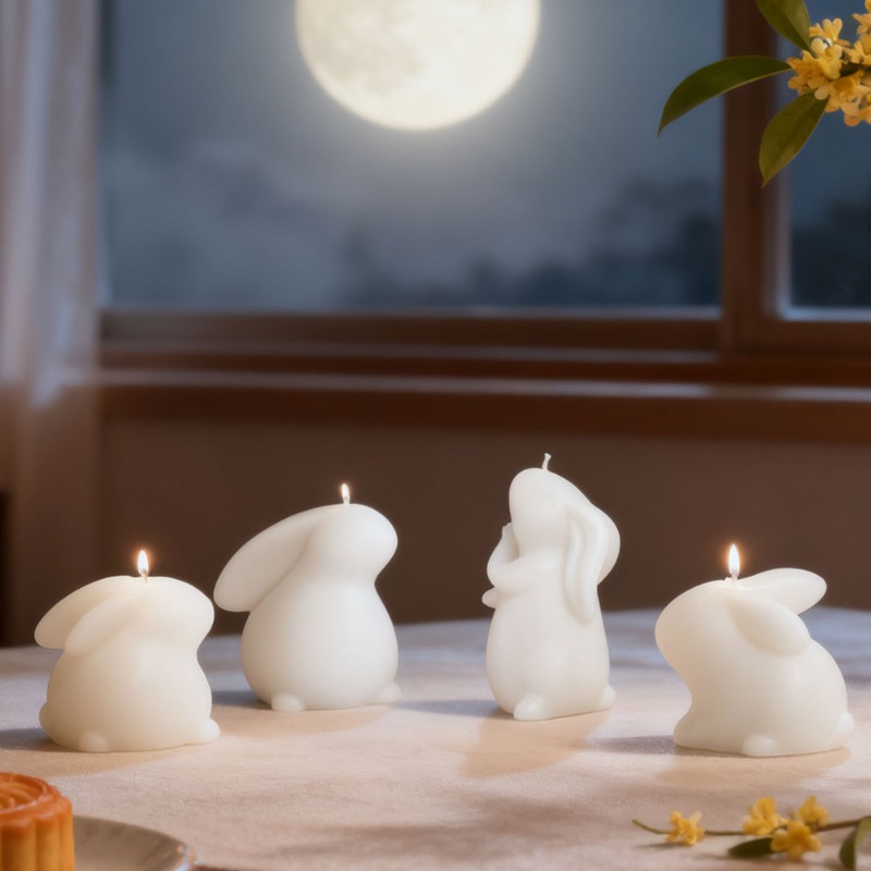 Candle Making Gel Wax - Cetakan Lilin Silikon Beraroma Kelinci Paskah
