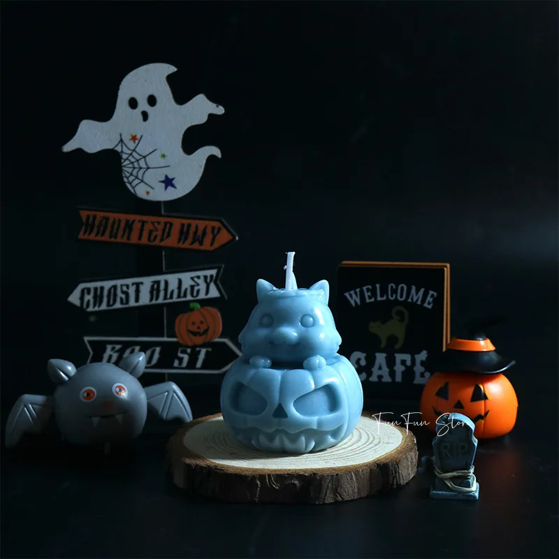 Candle Making Gel Wax - Cetakan Lilin Resin Kedelai Bentuk Kucing