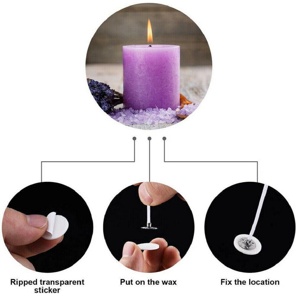 Adhesive Dot Wick - Stiker Sumbu Lilin Busa Perekat Kuat