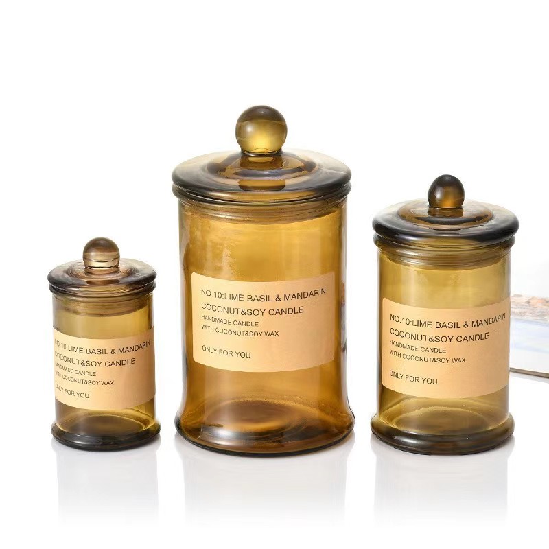 Candle Making Glass Jars - Penutup lilin kaca lilin aromaterapi, kaca