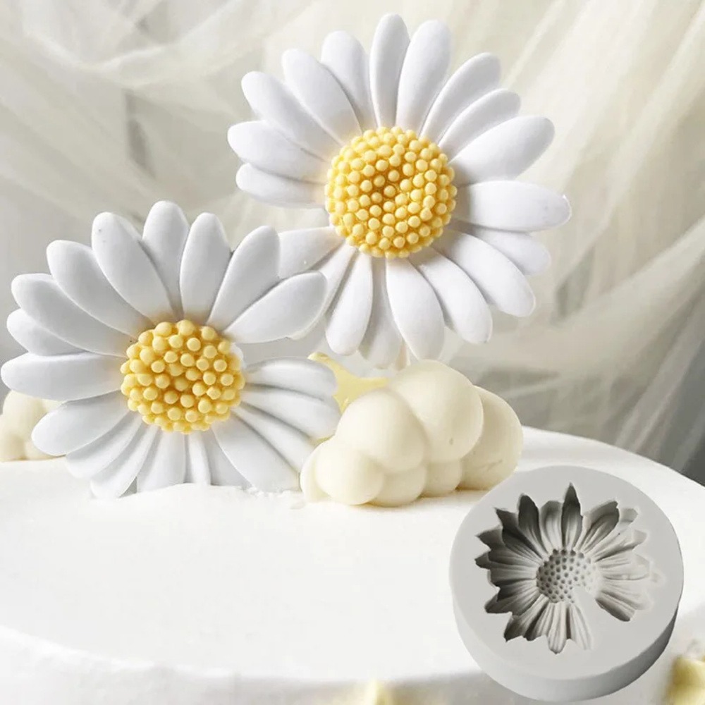 Candle Making Supplies - Cetakan Bunga Daisy 3D Cetakan Silikon