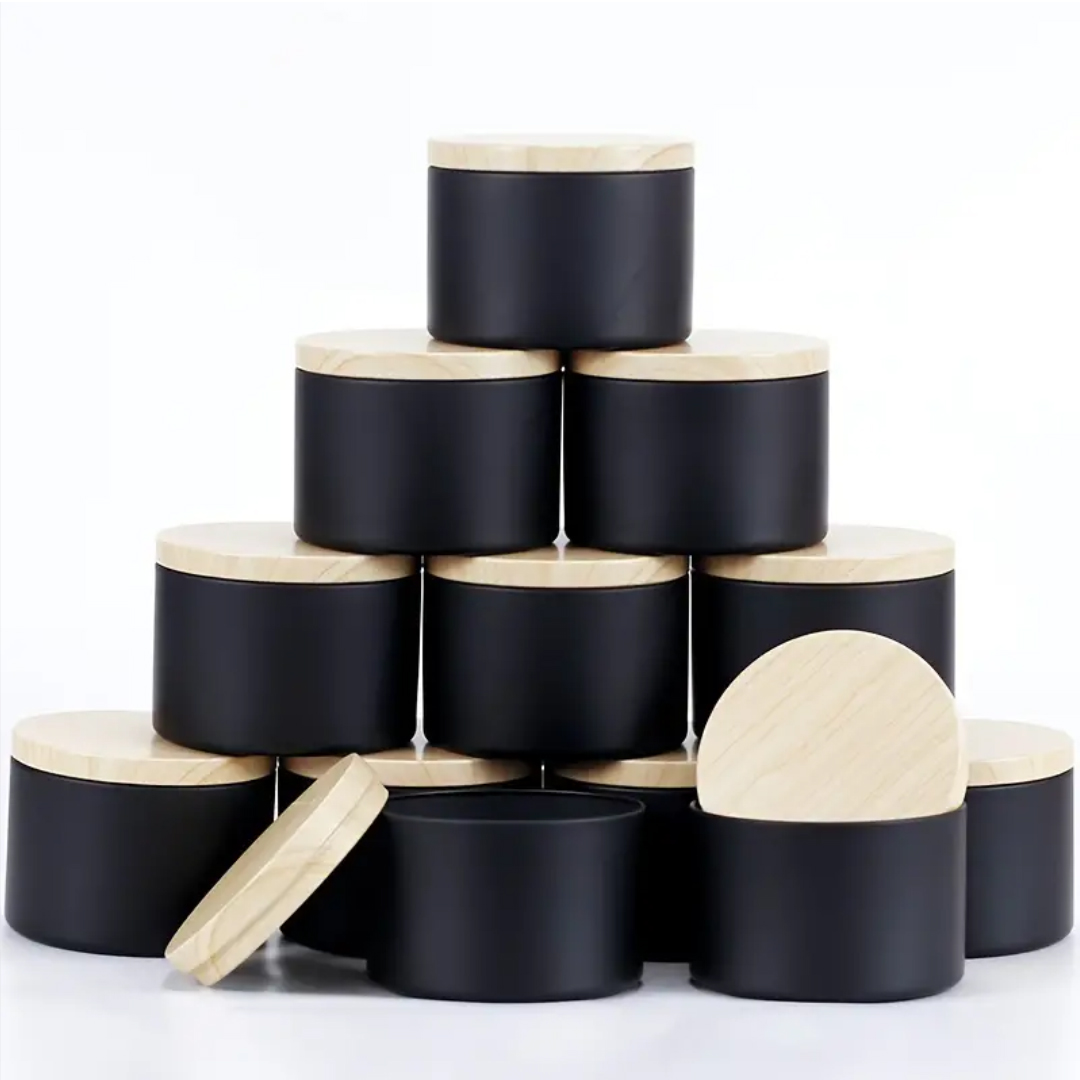 Candle Making Glass Jars - 12 pak 4oz Set timah lilin
