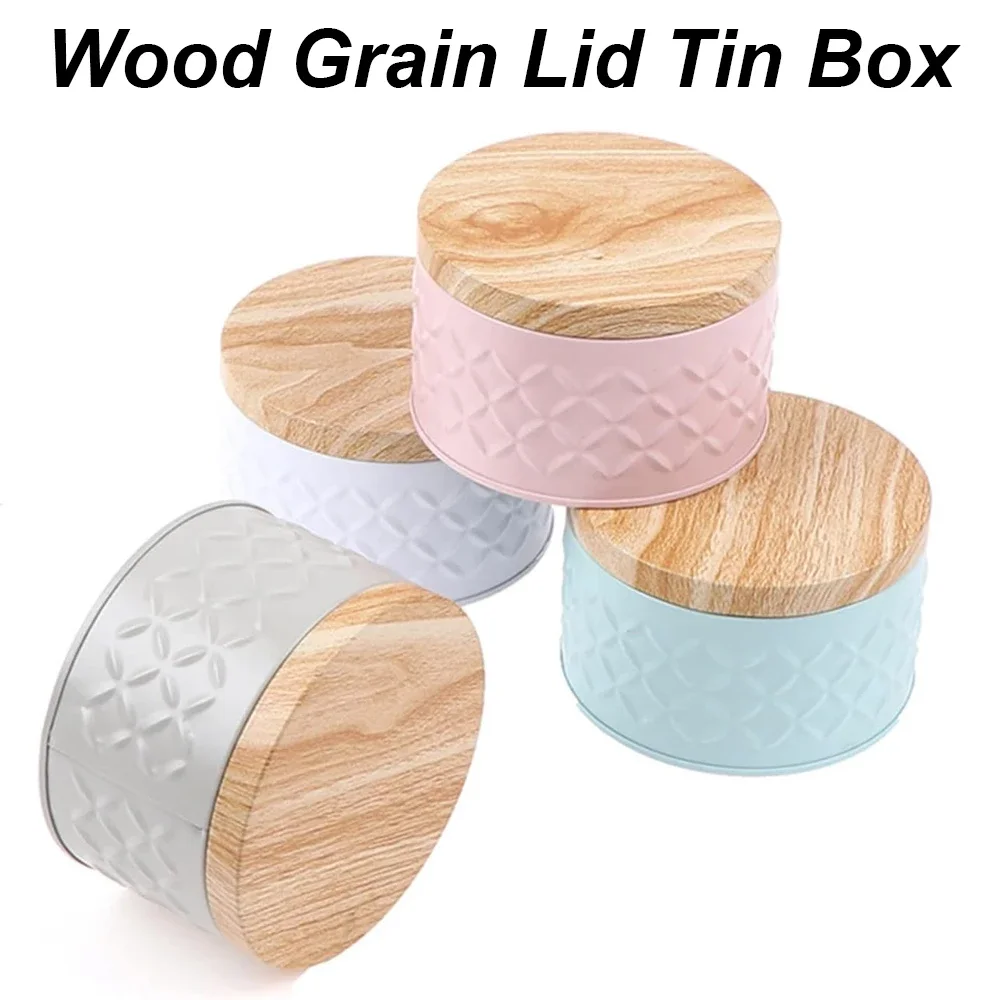 Candle Making Homewood - Penyimpanan teh Jar kayu Grain Tin
