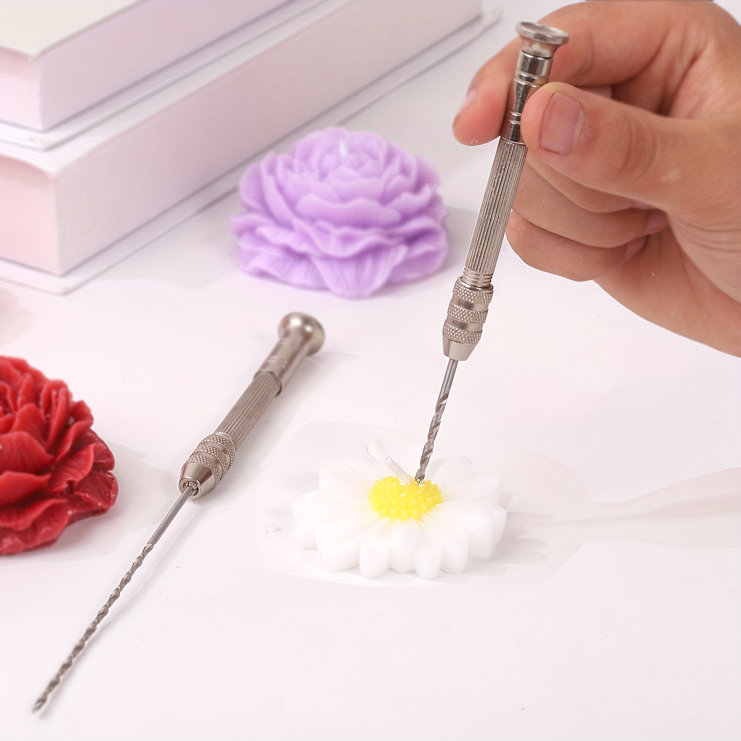 Candle Making Glass Jars - Satu set alat pelubang lilin dengan