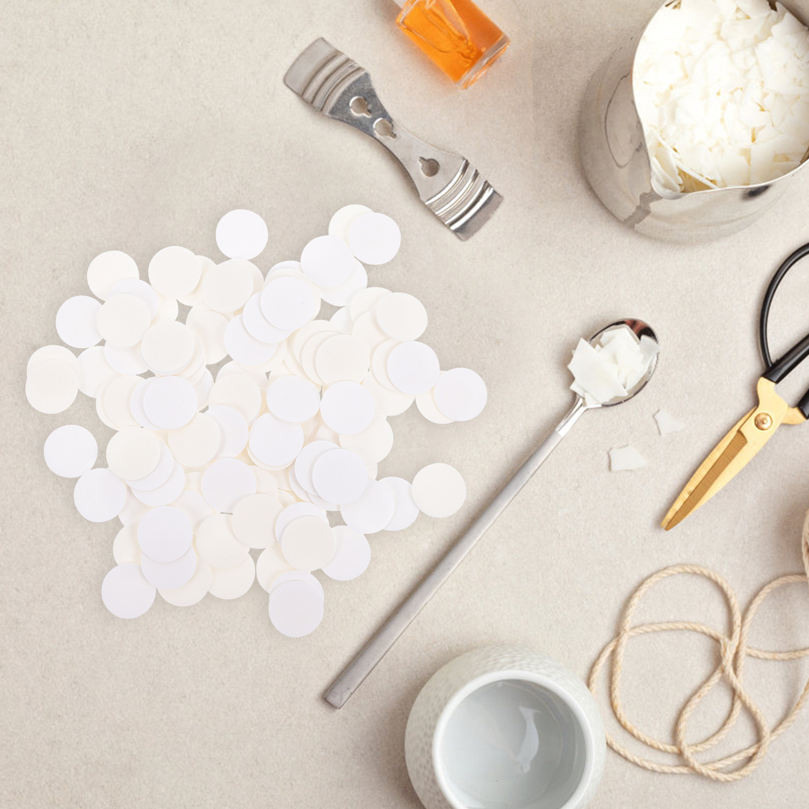 300Pcs Stiker Sumbu Lilin Taha - Adhesive Dot Wick ulasan dan harga