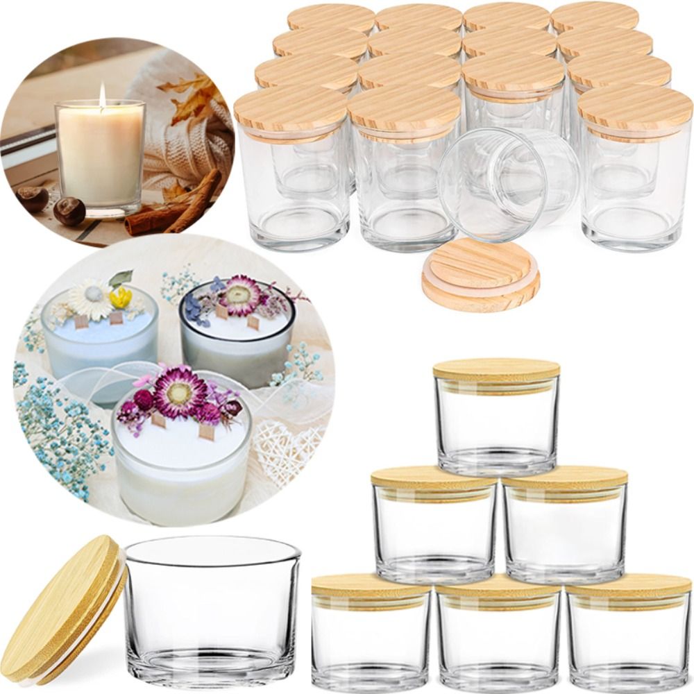 Stoples lilin kaca bening tran - Candle Making Glass Jars ulasan dan harga