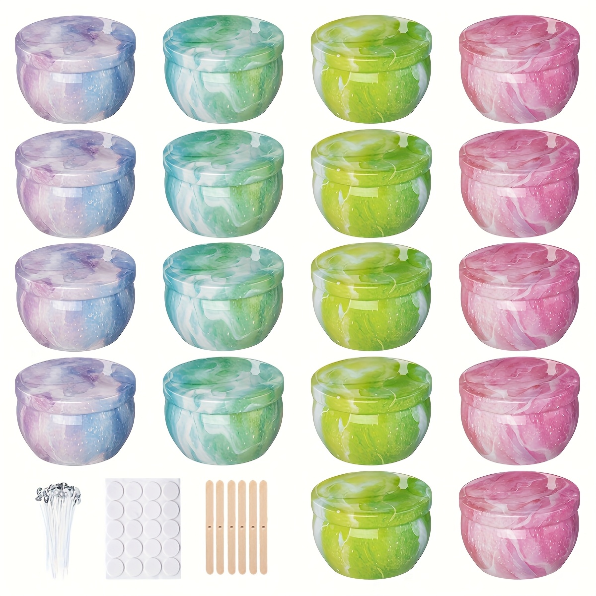 Stoples lilin logam bermotif l - Candle Making Glass Jars ulasan dan harga
