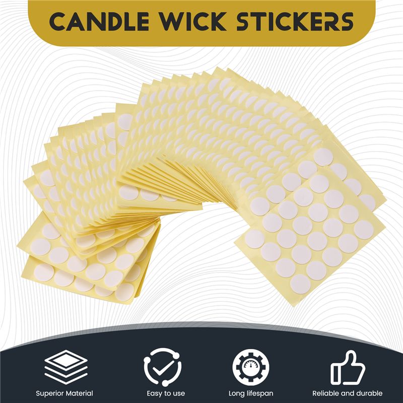 800 Buah Stiker Sumbu Lilin Pe - Adhesive Dot Wick ulasan dan harga