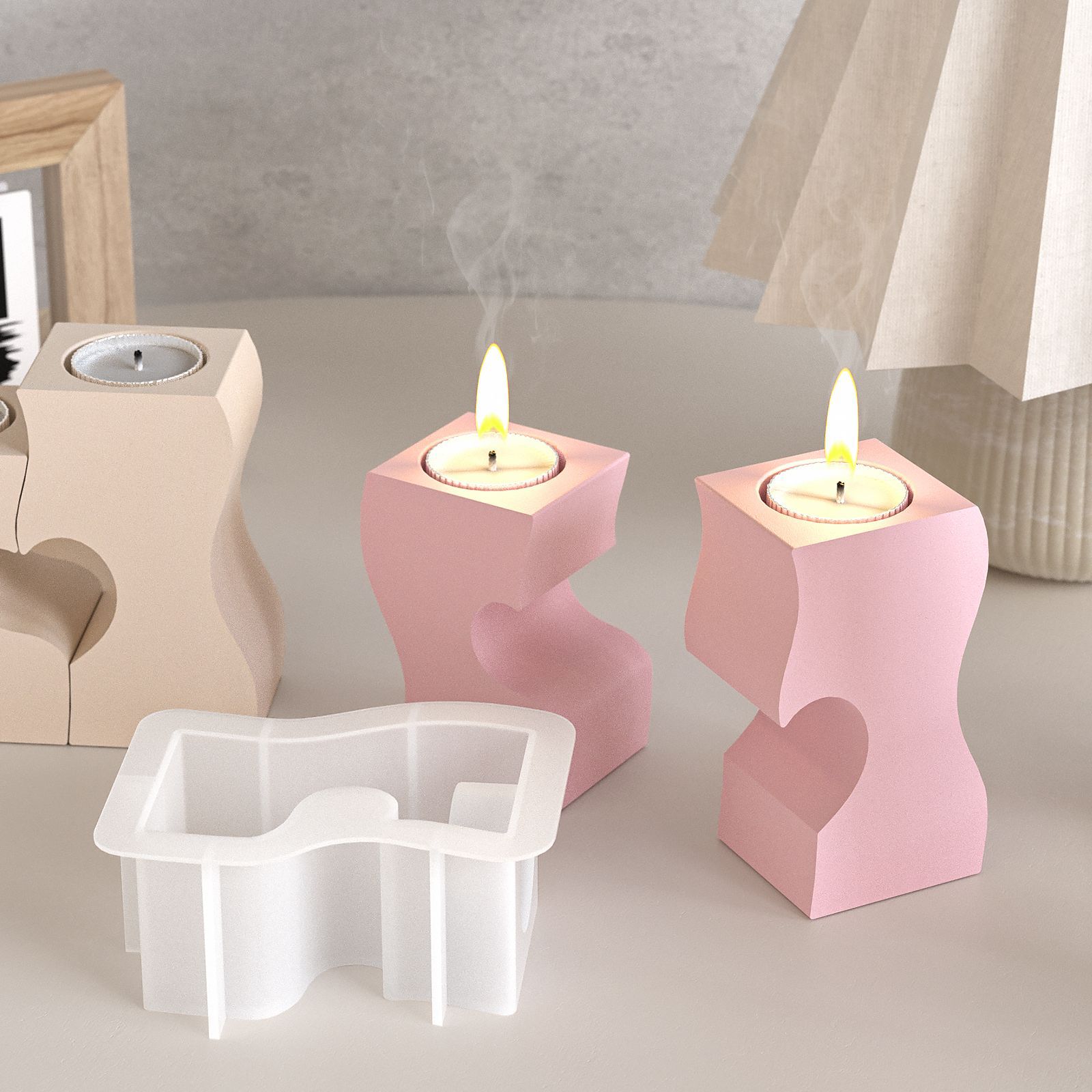 S Cetakan Silikon Lilin Hati D - Candle Making Supplies ulasan dan harga