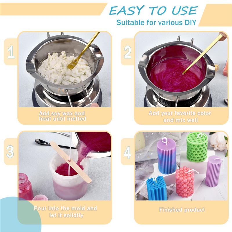 100/500g/1kg bahan lilin kedel - Candle Making Uk ulasan dan harga